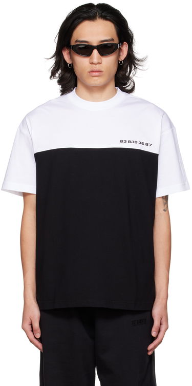 Тениска VETEMENTS Numbered Color Block T-Shirt Черно | VL14TR360B, 0
