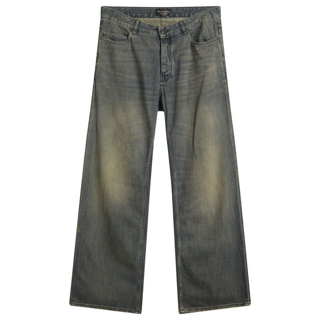 Dark Wash Relaxed Fit Wide-Leg Jeans