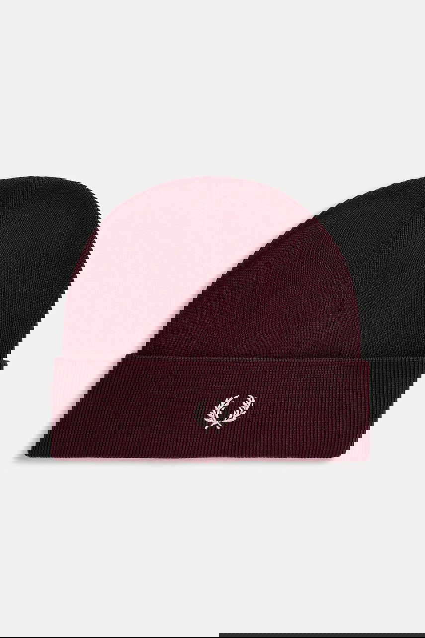 Шапка Fred Perry Fred Perry Wool Beanie Бургунди | C8161, 0
