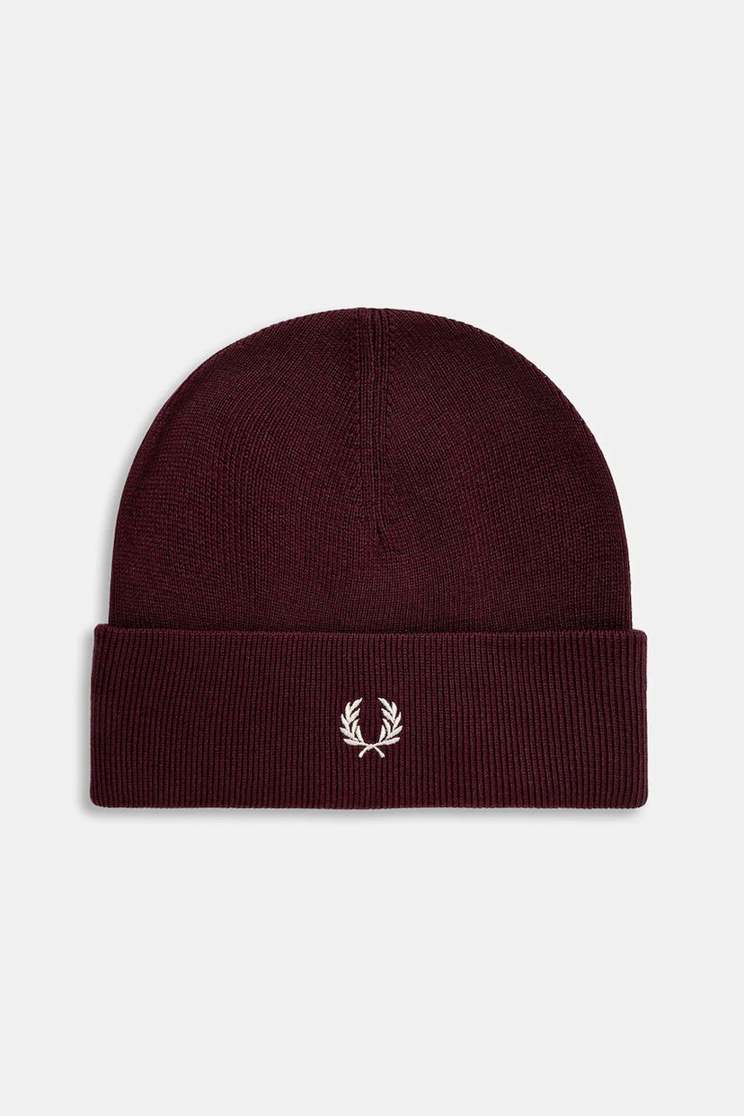 Шапка Fred Perry Fred Perry Wool Beanie Бургунди | C8161