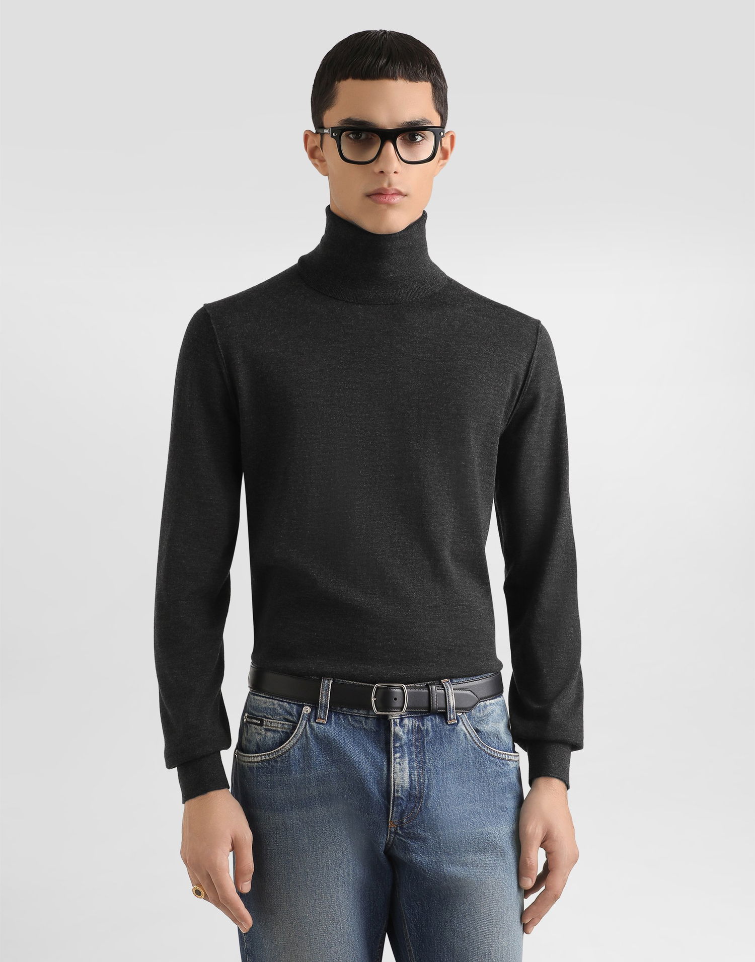 Пуловер Dolce & Gabbana Dolce & Gabbana Cashmere Turtleneck Pullover Черно | GXW05TJBW05N1254, 1