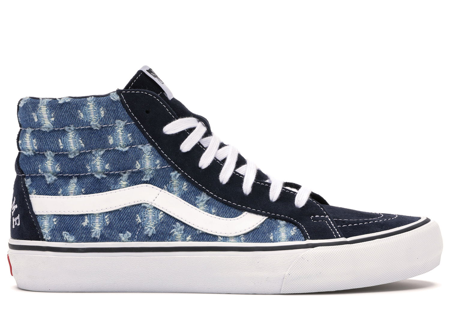 Кецове и обувки Vans Sk8-Hi Supreme Hole Punch Denim Blue Синьо | VN0A38Z32DD, 0