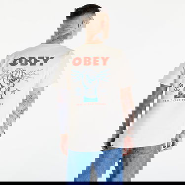 Тениска OBEY New Clear Power Бяло | 165263779-CRM, 2