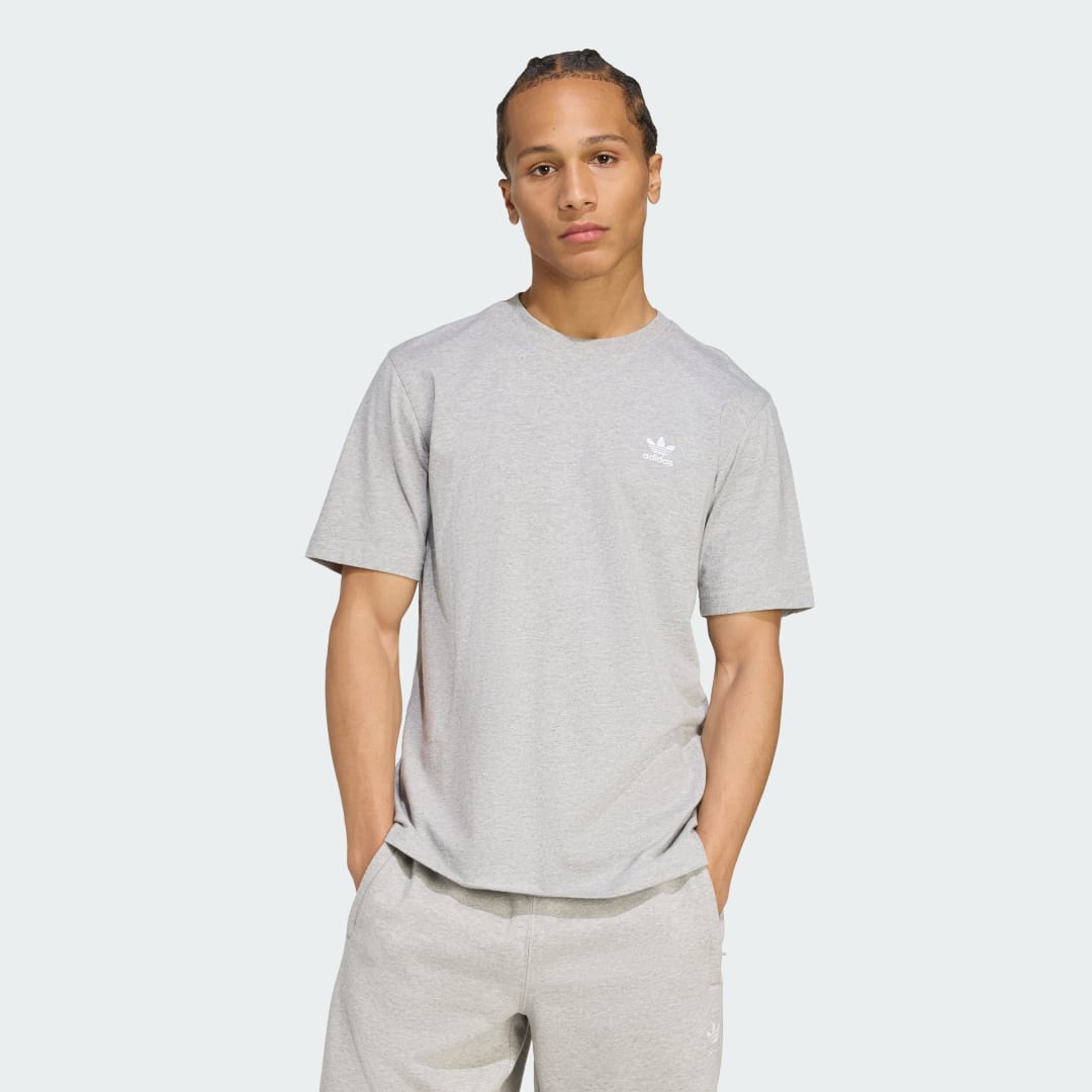 Тениска adidas Performance Trefoil Essentials T-Shirt Сиво | JY6267, 0