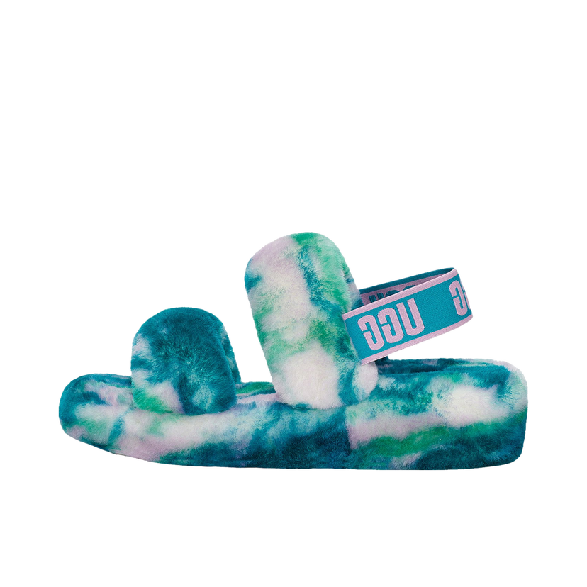 Кецове и обувки UGG Oh Yeah Slide Marble Aquatic Тюркоазено | 1122555-AQBL