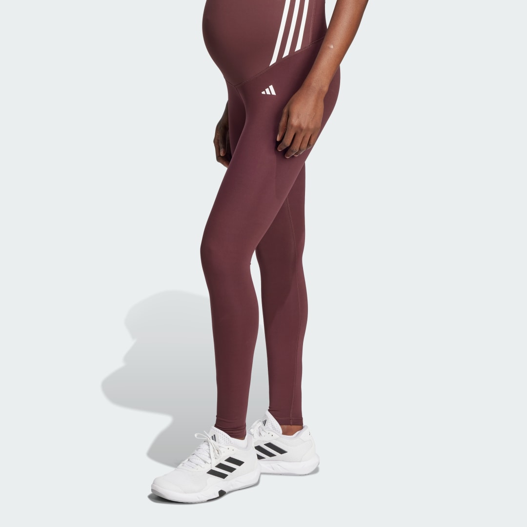 Клинове adidas Performance Optime Essentials Full-Length Maternity Leggings Бургунди | JN6527, 0
