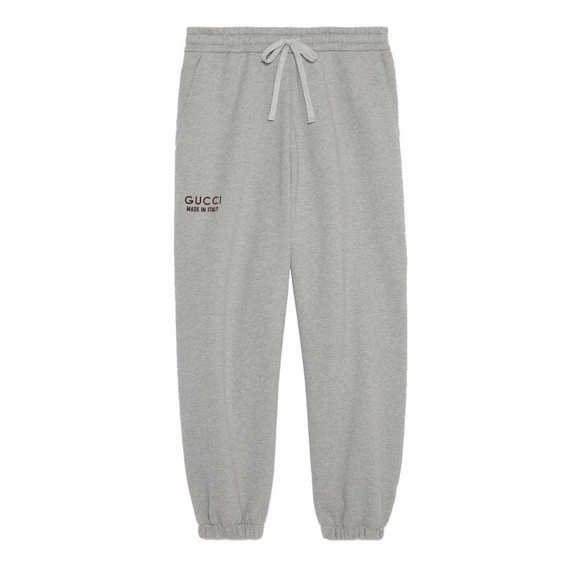 Спортни панталони Gucci Cotton Sweatpant with Print Grey Сиво | 768455 XJF3Y 1230
