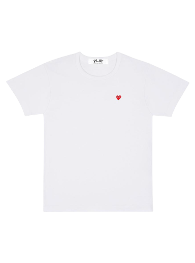 Тениска Comme des Garçons PLAY Mini Heart T-Shirt Бяло | P1T108 2