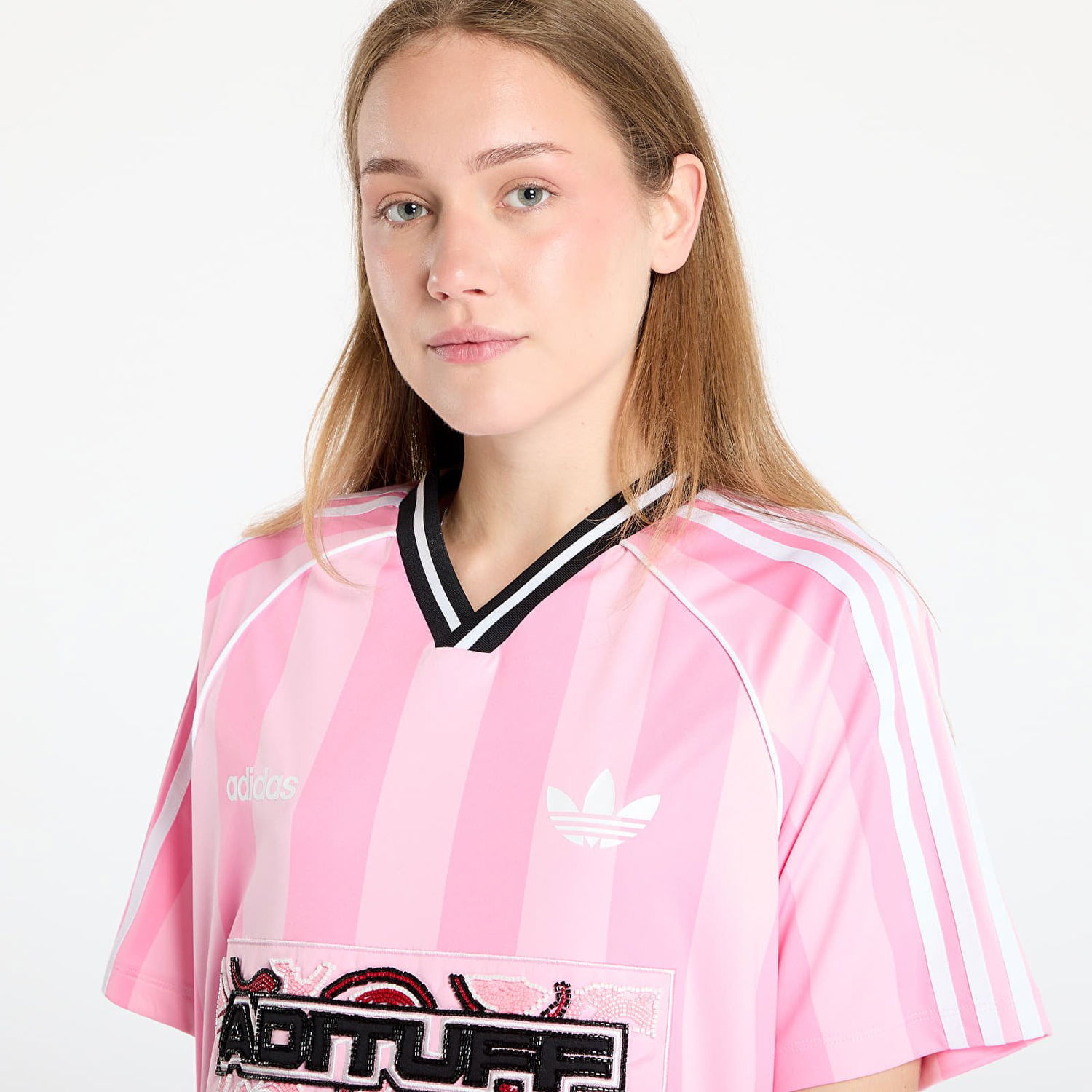Фланелка adidas Originals adidas Originals Beads Jersey Розово | KD2272, 1