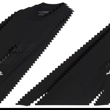 Тениска and wander Heavy Cotton Longsleeve Pocket Tee Черно | 5745284082-010, 0