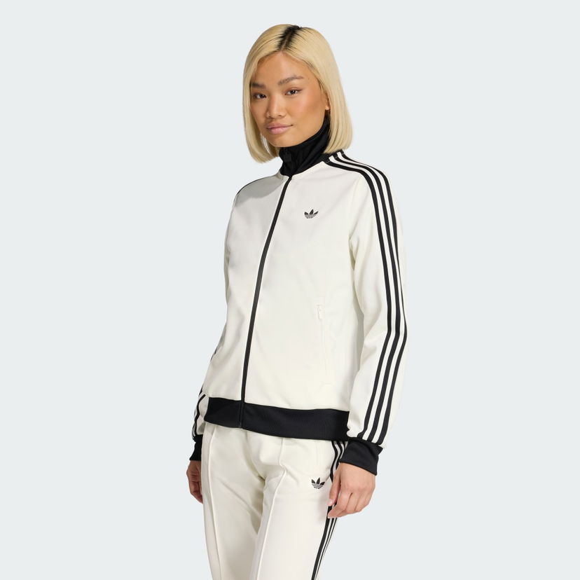 Яке adidas Performance Classic 3-Stripes Full-Zip Track Jacket Бяло | KD3740