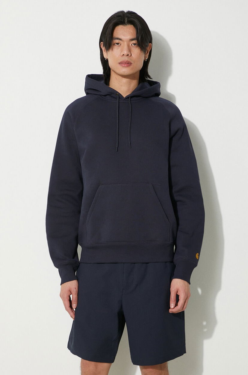 Суитчър Carhartt WIP Hooded Chase Sweat Тъмно синьо | I033661.00HXX