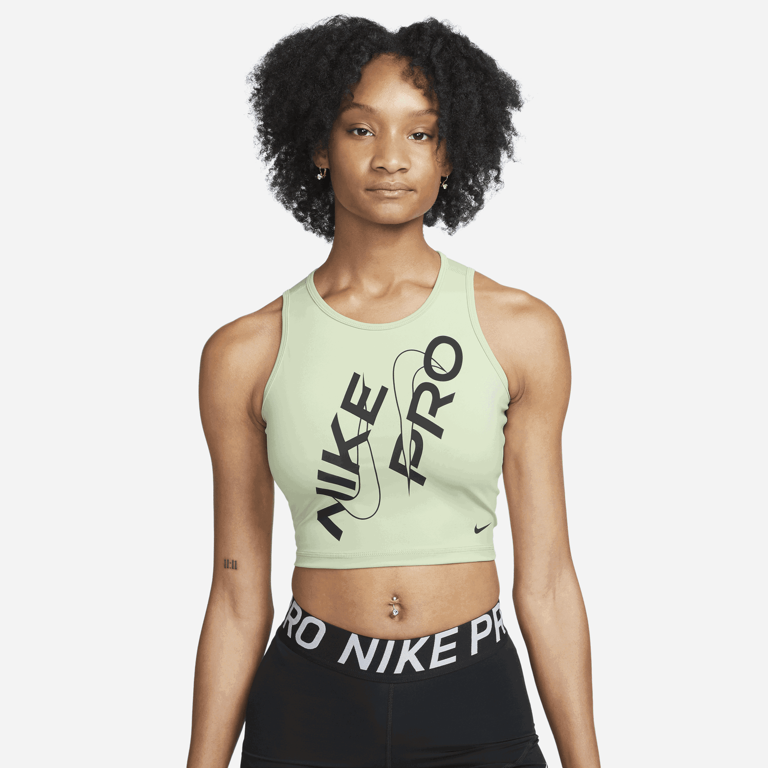 Потник Nike Pro Dri-FIT Crop Зелено | FB5261-343, 0