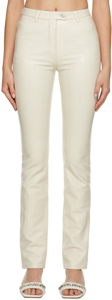 Панталони Courrèges Courrèges Slim-Fit Trousers Бяло | 322CPA071VY0003, 0