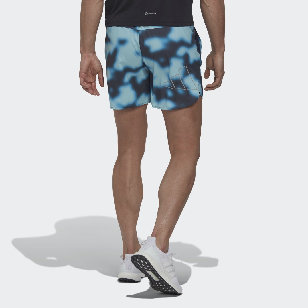 Къси панталони adidas Originals Run Icons Logo Graphic Shorts Синьо | HF8758, 1