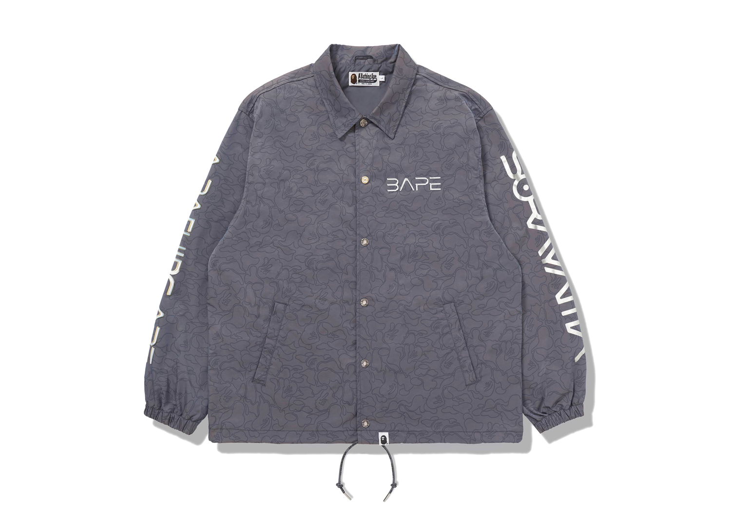 Яке BAPE Hajime Sorayama x Shark Coach Jacket Сиво | 001LJH231914, 0