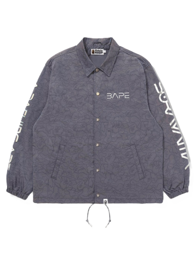 Яке BAPE Hajime Sorayama x Shark Coach Jacket Сиво | 001LJH231914
