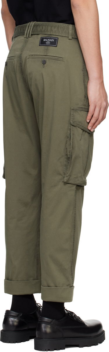 Карго панталони Balmain Balmain Tailored Slouch Cargo Pants Зелено | EH1PQ340CF87, 2