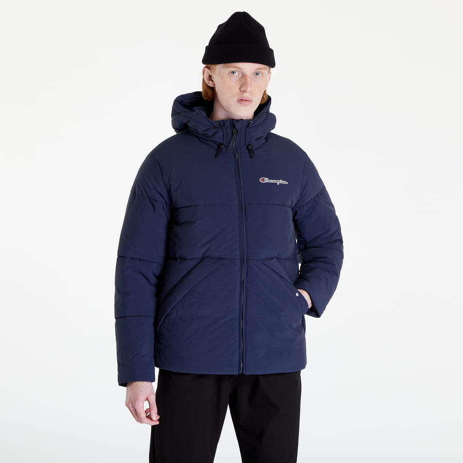 Пухо яке Champion Outdoor Hooded Jacket Тъмно синьо | 218083 CHA BS538, 0