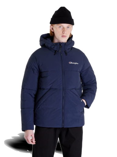 Пухо яке Champion Outdoor Hooded Jacket Тъмно синьо | 218083 CHA BS538