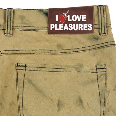 Панталони Pleasures Locust Twill Pants Бежово | P22SU023, 3