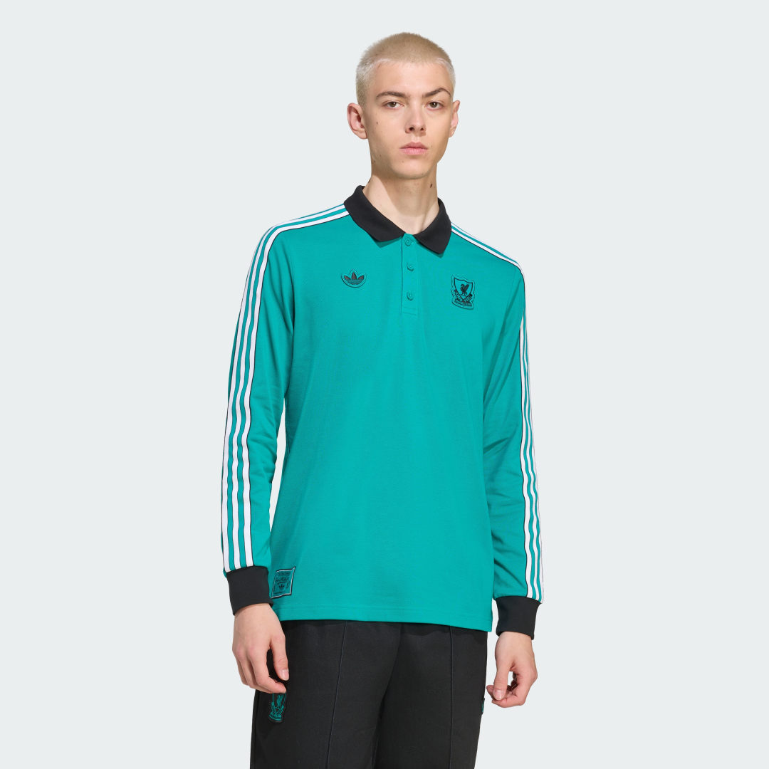 Поло тениска adidas Performance Liverpool FC Terrace Icons Тюркоазено | JW5471, 0