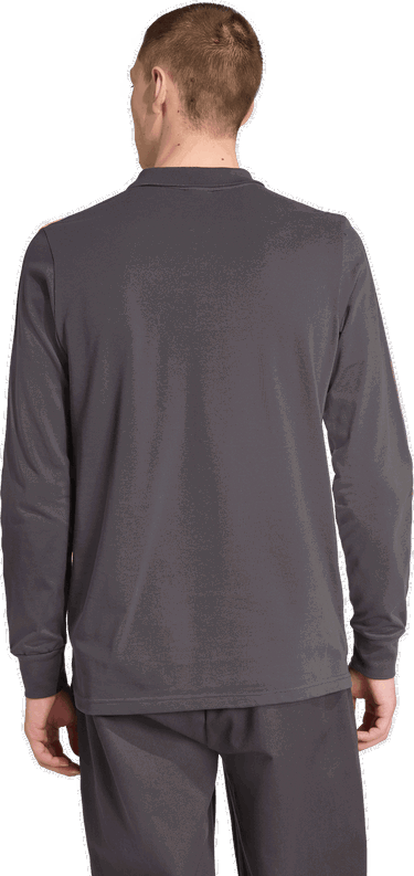 Поло тениска adidas Originals Manchester United Icon Long Sleeve Polo Shirt Сиво | jn2822, 1