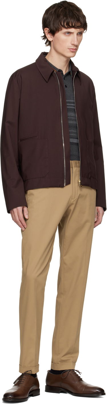 Яке Paul Smith Storm System Wool Short Zip Jacket Кафяво | M1R-597Z-T01184-29, 3