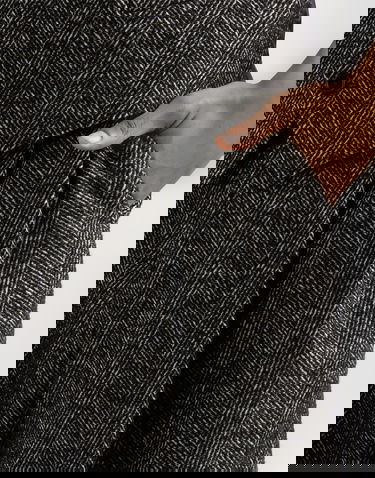 Панталони Dolce & Gabbana Dolce & Gabbana Chevron Wool Trousers Сиво | GP168TFCBAJS8030, 3