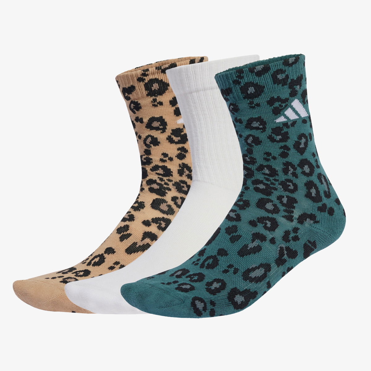 Чорапи adidas Performance Leopard Print Crew Socks 3 Pairs Многоцветен | JX5557, 1