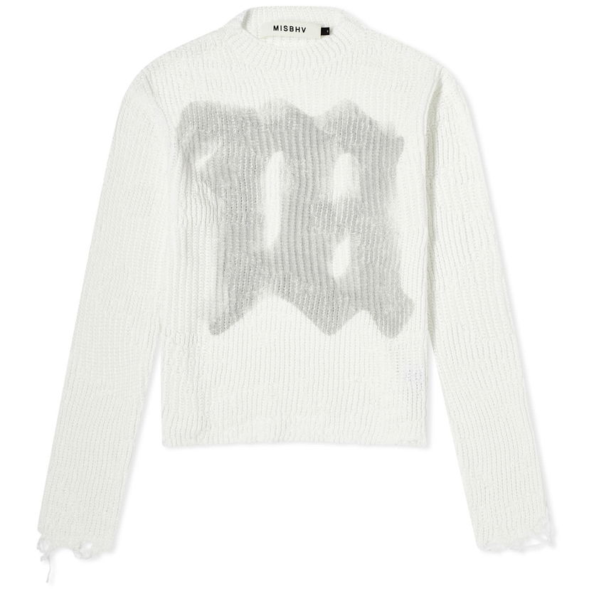 Пуловер MISBHV Goa Logo Knit Jumper Бяло | 240M709-WHT