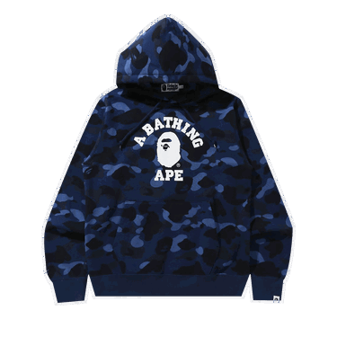 Суитчър BAPE Online Exclusive Color Camo College Pullover Hoodie Тъмно синьо | 1H25 114 018 NAVY, 0