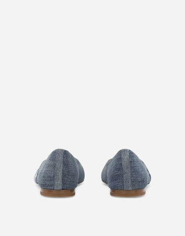 Кецове и обувки Dolce & Gabbana Dolce & Gabbana Patchwork Denim Embellished Ballet Flats (24-38) Синьо | D10510AR1428C609, 2
