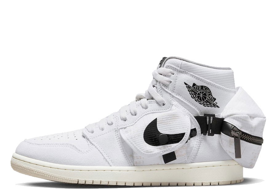 Кецове и обувки Jordan Air Jordan 1 High Stash "White Nylon" Бяло | DO8727-100, 1