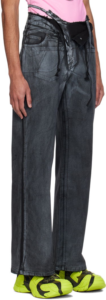 Дънки Ottolinger Ottolinger Double Fold Jeans Черно | 1702812, 1