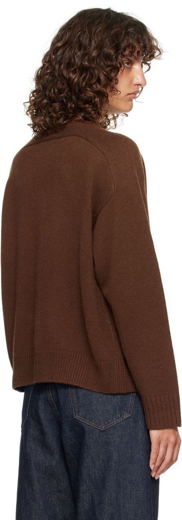 Пуловер Loulou de Saison Loulou de Saison Aidar Cashmere Blend Cardigan Кафяво | AIDAR LDS, 2