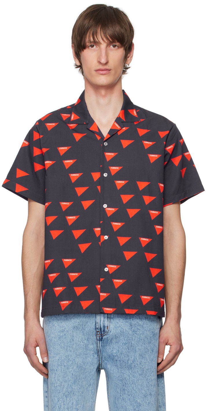 Риза Fiorucci Allover Logo Print Shirt Черно | M20VFLB1CBL, 0