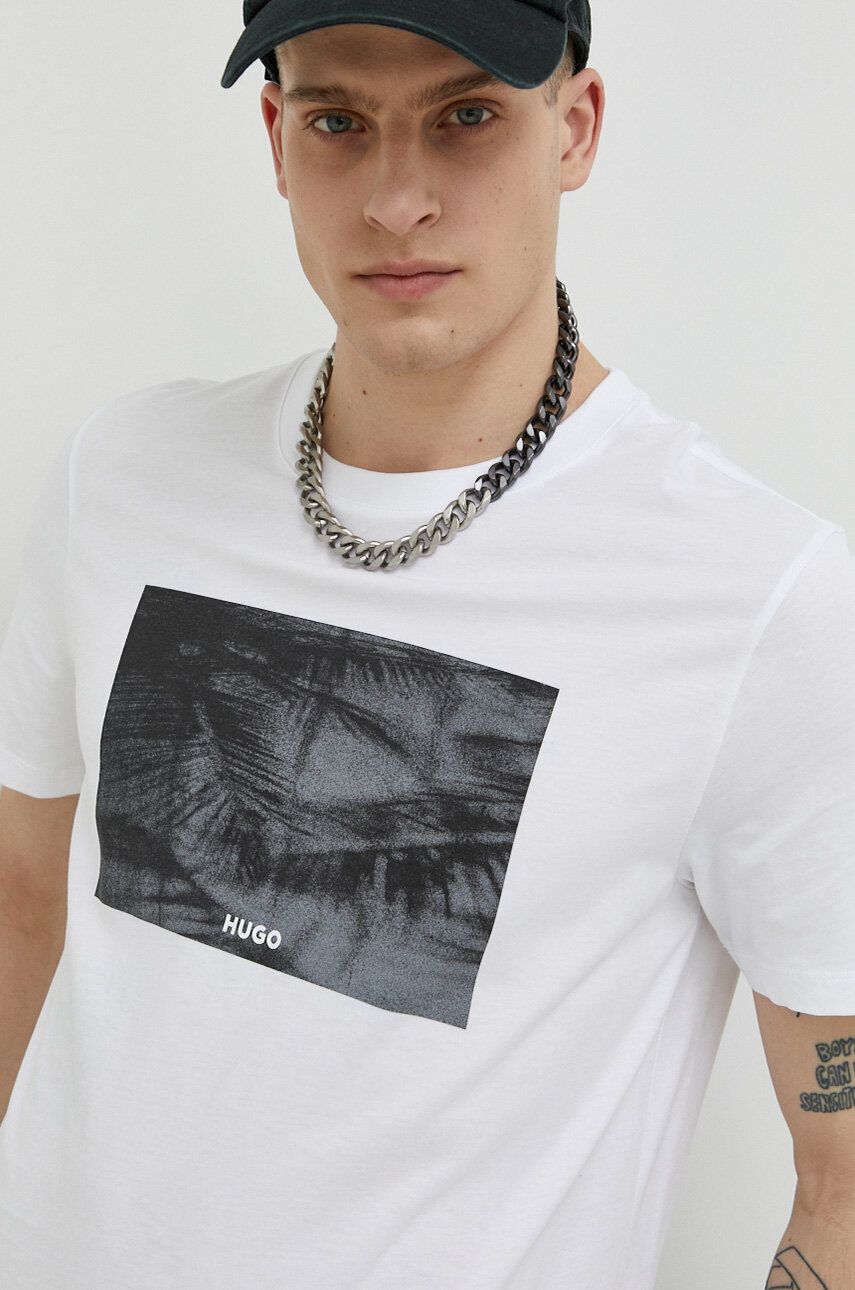 Тениска BOSS Tee Бяло | 50488913, 0