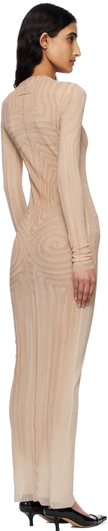 Pокля Jean Paul Gaultier Jean Paul Gaultier 'The Long Spirale' Maxi Dress Бежово | 25/34-F-RO390-T587-2026, 2