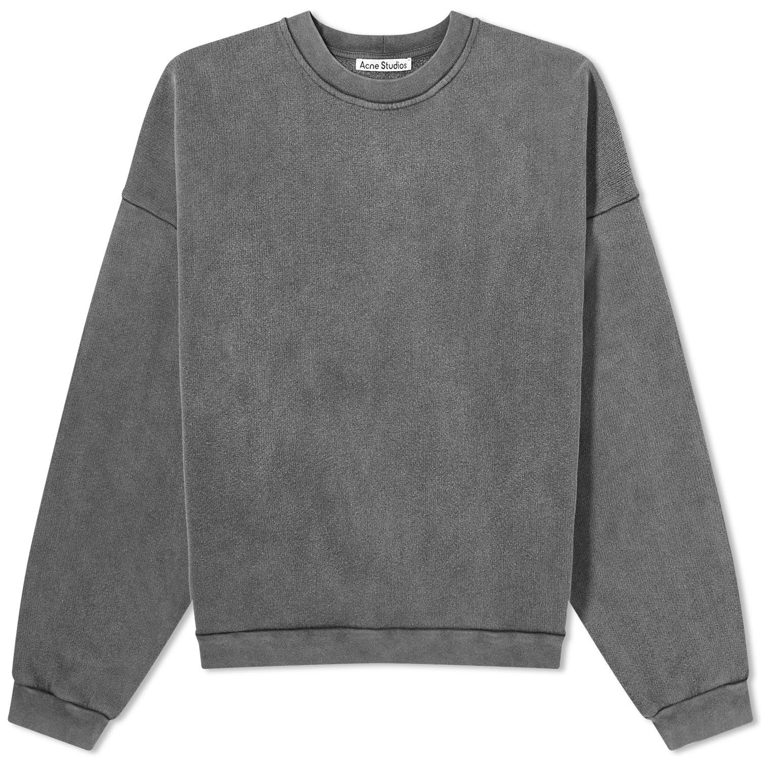 Суитчър Acne Studios Fester Vintage Crew Sweat "Faded Black" Сиво | CI0137-BM0, 0