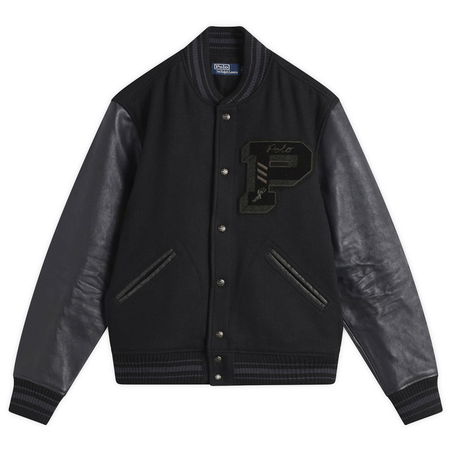 Яке бомбър Polo by Ralph Lauren Varsity Jacket Черно | 710907546001-BLK, 1