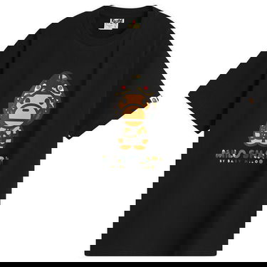 Тениска BAPE 1st Camo Milo Shark T-Shirt Черно | 002TEL801004M-BYE, 1