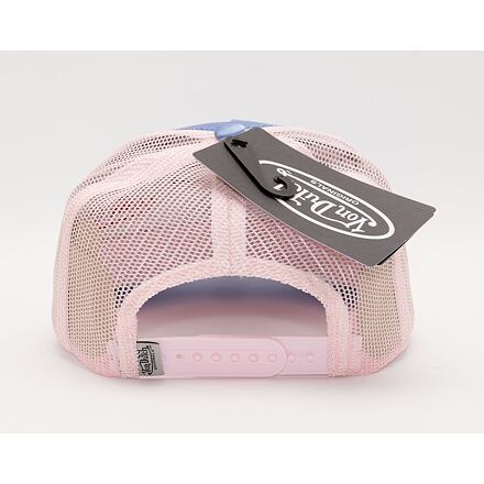 Шапка с козирка Von Dutch Cary Trucker Satin Blue/Pink Синьо | VD7030161, 1