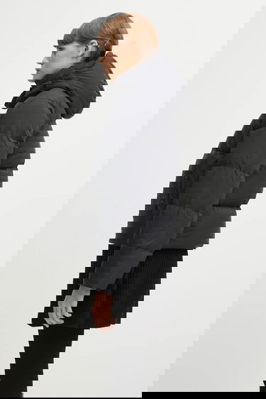 Пухо яке Lacoste Hooded Puffer Jacket Черно | BF3262, 1