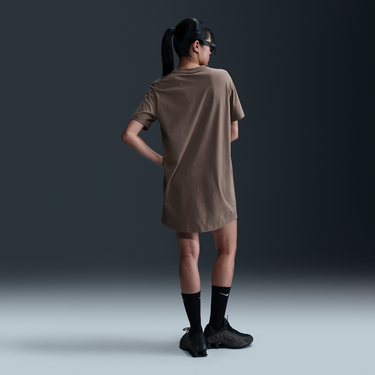 Тениска Nike Sportswear Chill Knit Relaxed Fit T-Shirt Dress Кафяво | DV7882-233, 4
