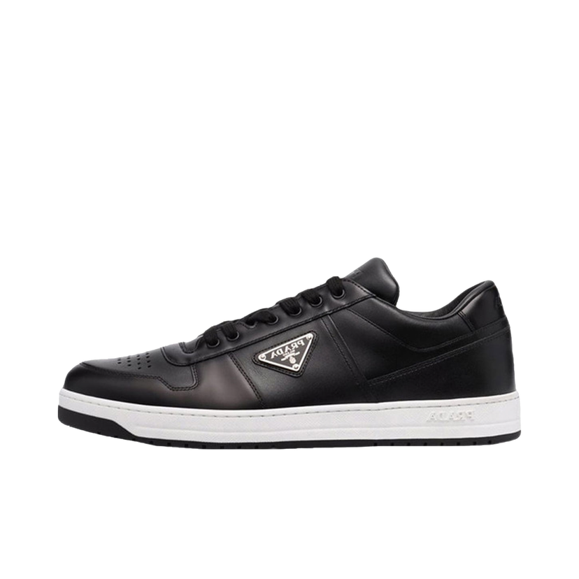 Кецове и обувки Prada Downtown Low Top Sneakers Leather Black Black White Черно | 2EE364_3LJ6_F0002