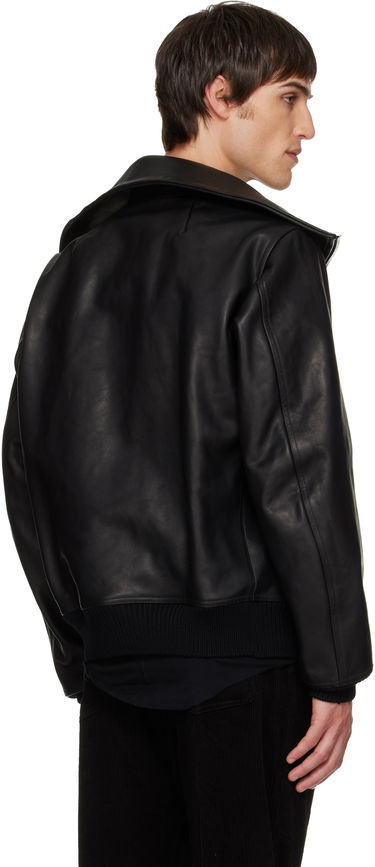 Яке Rick Owens Concordians Blixa Dracucollar Leather Jacket Черно | RR02E1710 LOO, 2