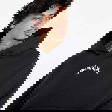 Суитчър Palm Angels Palm Angels Back Curved Logo Loose Hoody Черно | PMBB17EF25FLE0041003, 1
