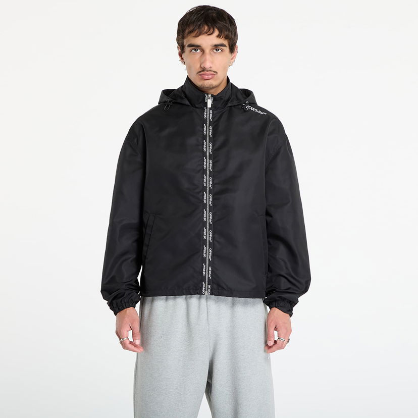 Ветровка Off-White Off-White Bookish Nylon Windbreaker Черно | OMEB04FF25FAB0011001