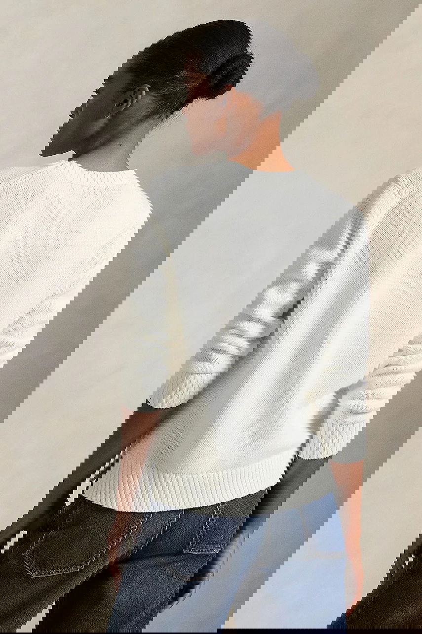 Пуловер Polo by Ralph Lauren Polo Bear Crew Neck Sweater Бяло | 211978359, 1